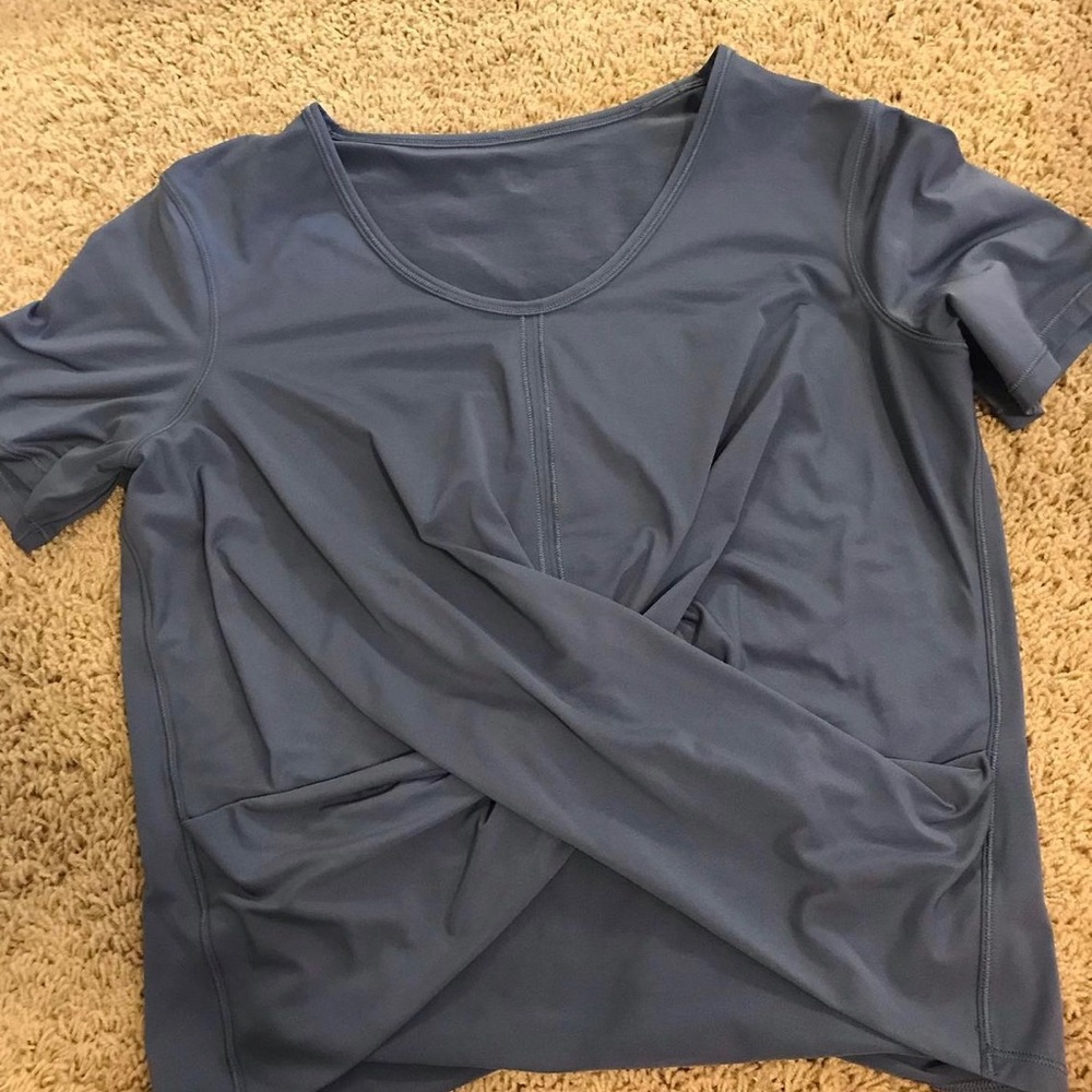 More of a grayish navy color